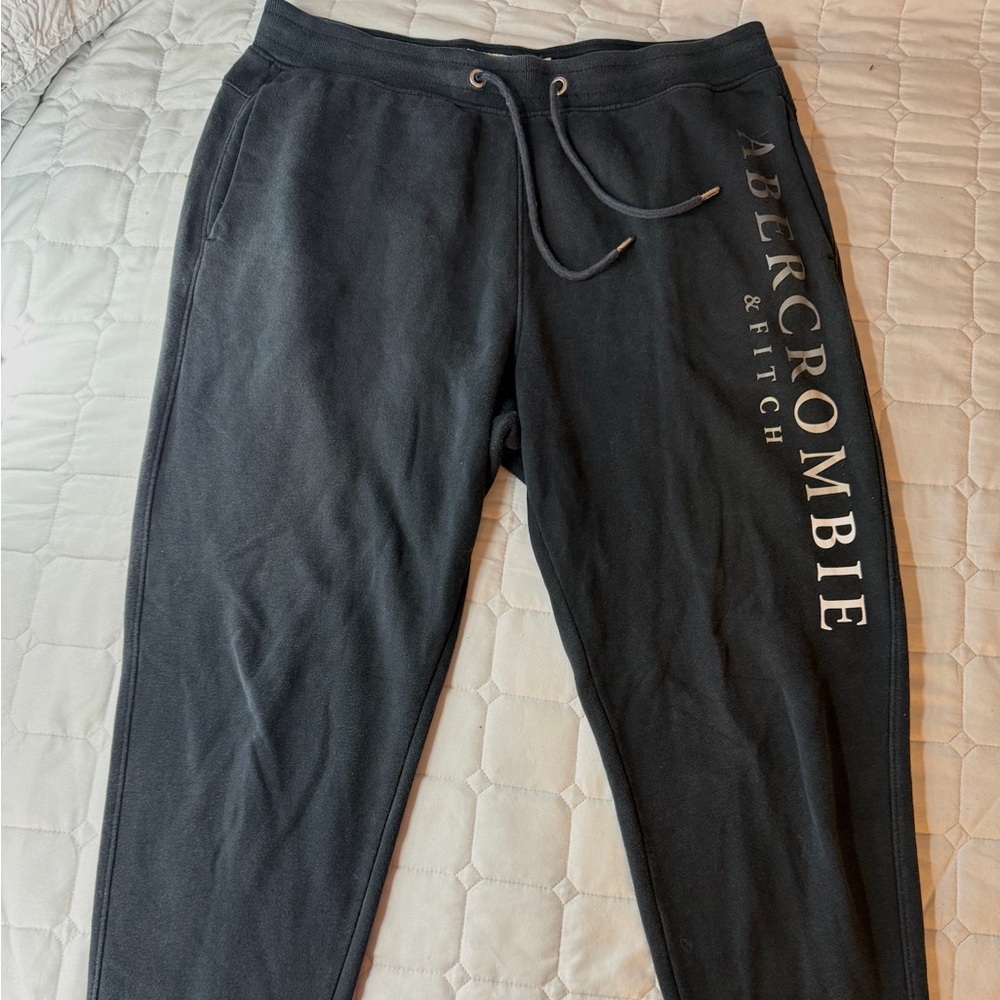 Abercrombie & Fitch Jogger Sweatpants with Side Logo - Picture 2 of 6